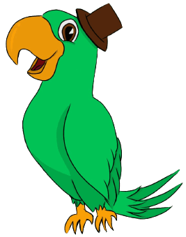 Papagaio, mascote da Turma do Davi